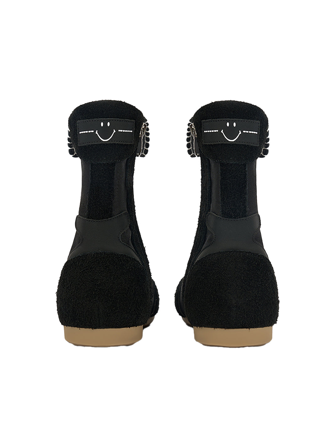 SMILEY | Boxing Mid Boots Chunky Platform-Black - PSYLOS 1, SMILEY | Boxing Mid Boots Chunky Platform-Black, Boots, SMILEY, PSYLOS 1