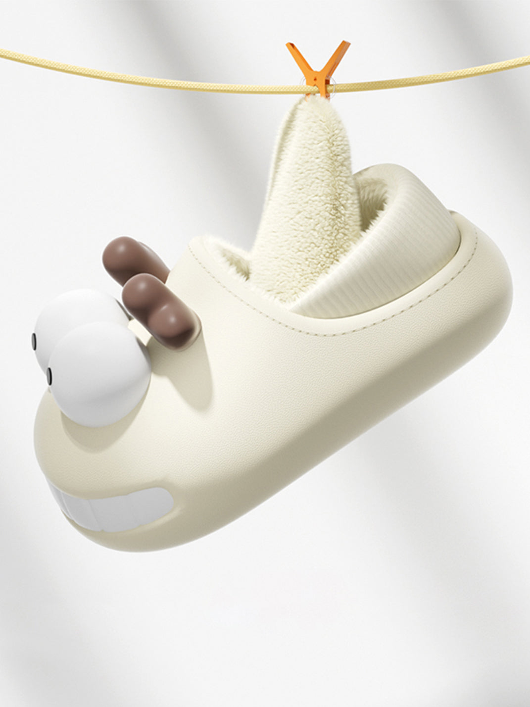 Chedoir | Fleece Cartoon Deer Closed Toe Slides - PSYLOS 1, Chedoir | Fleece Cartoon Deer Closed Toe Slides, Slippers, Chedoir, PSYLOS 1