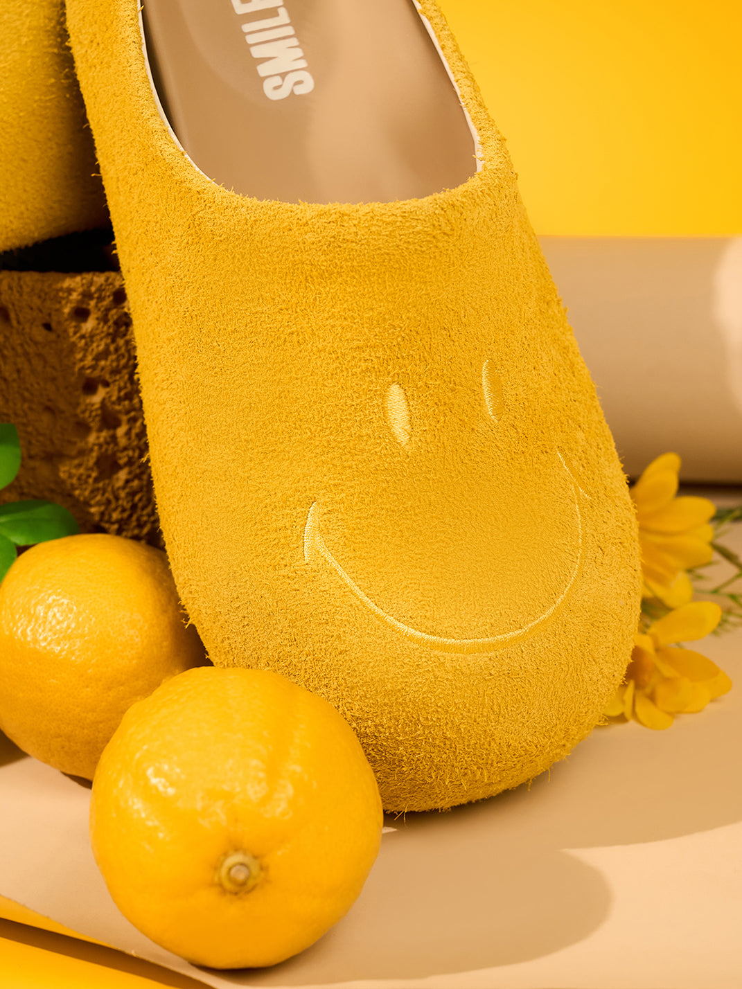 SMILEY | Chunky Slip-On Mule Sandals-Yellow - PSYLOS 1, SMILEY | Chunky Slip-On Mule Sandals-Yellow, Sandals, SMILEY•JAPAN, PSYLOS 1