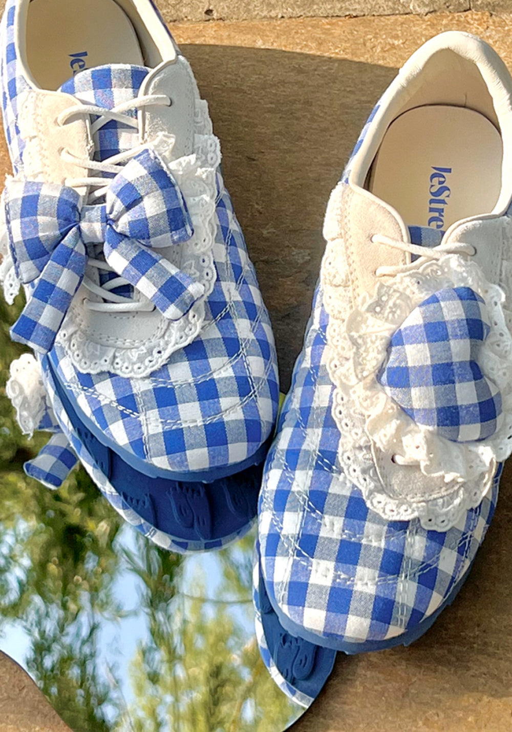 LeStream | Lucky Blue Lace-Up Ballet Flats  - PSYLOS 1, LeStream | Lucky Blue Lace-Up Ballet Flats , Retro Trainers, LeStream, PSYLOS 1