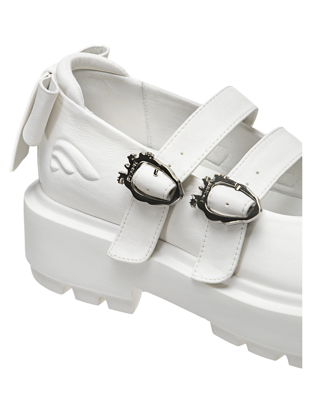 FYSPR丨Platform Mary Jane Shoes with Bow-White - PSYLOS 1, FYSPR丨Platform Mary Jane Shoes with Bow-White, Mary Jane shoes, FYSPR, PSYLOS 1