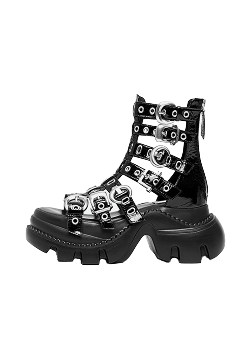 KEDDO│Cut-Out Thick Sole Roman Sandals - PSYLOS 1, KEDDO│Cut-Out Thick Sole Roman Sandals, Sandals, KEDDO, PSYLOS 1