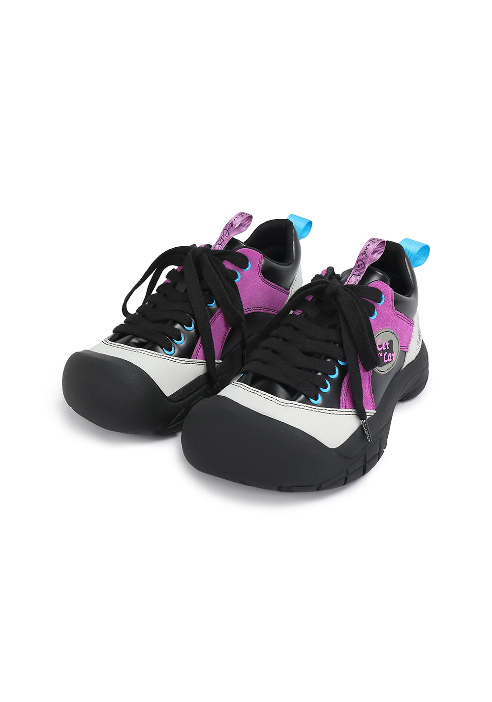 Cat and cat | Chunky Round Toe Lace-Up Sneakers - PSYLOS 1, Cat and cat | Chunky Round Toe Lace-Up Sneakers, Athleisure shoes, Cat and cat, PSYLOS 1