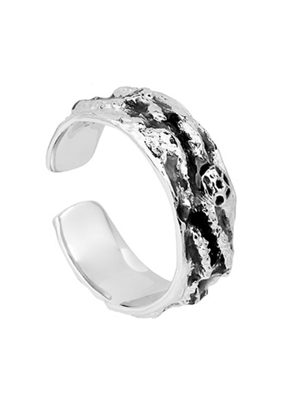 LUXTA丨Black Ice Silver Adjustable Ring - PSYLOS 1, LUXTA丨Black Ice Silver Adjustable Ring, Accessories, LUXTA, PSYLOS 1