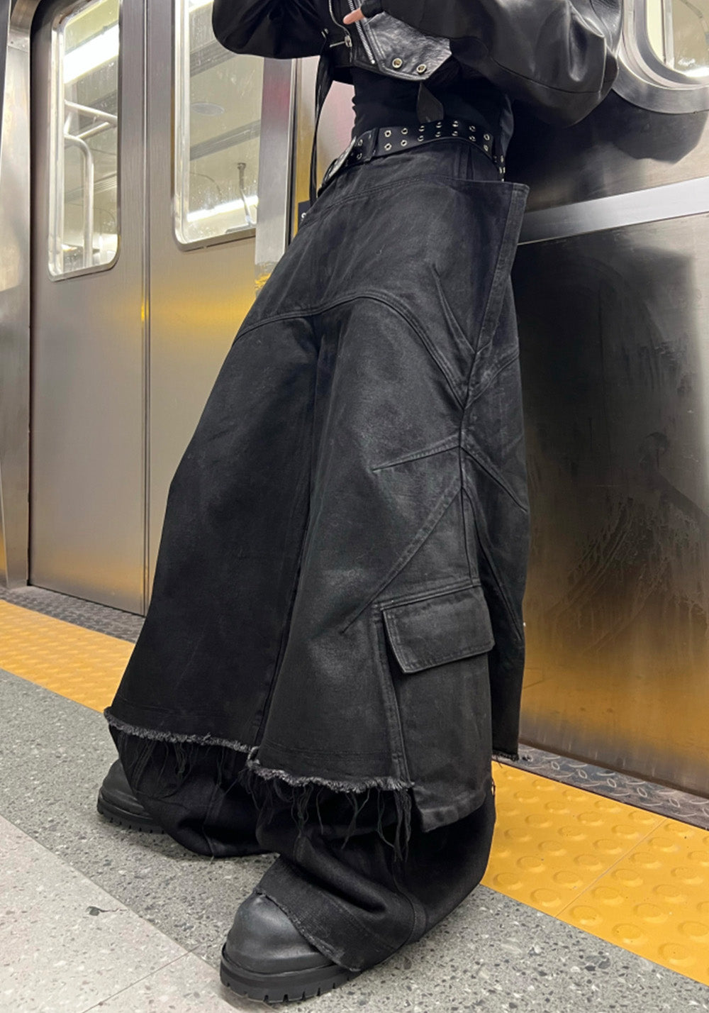 REBEL WAVE丨 "O" Shield Waxed Cargo Pants - PSYLOS 1, REBEL WAVE丨 "O" Shield Waxed Cargo Pants, Pants, REBEL WAVE•JAPAN, PSYLOS 1