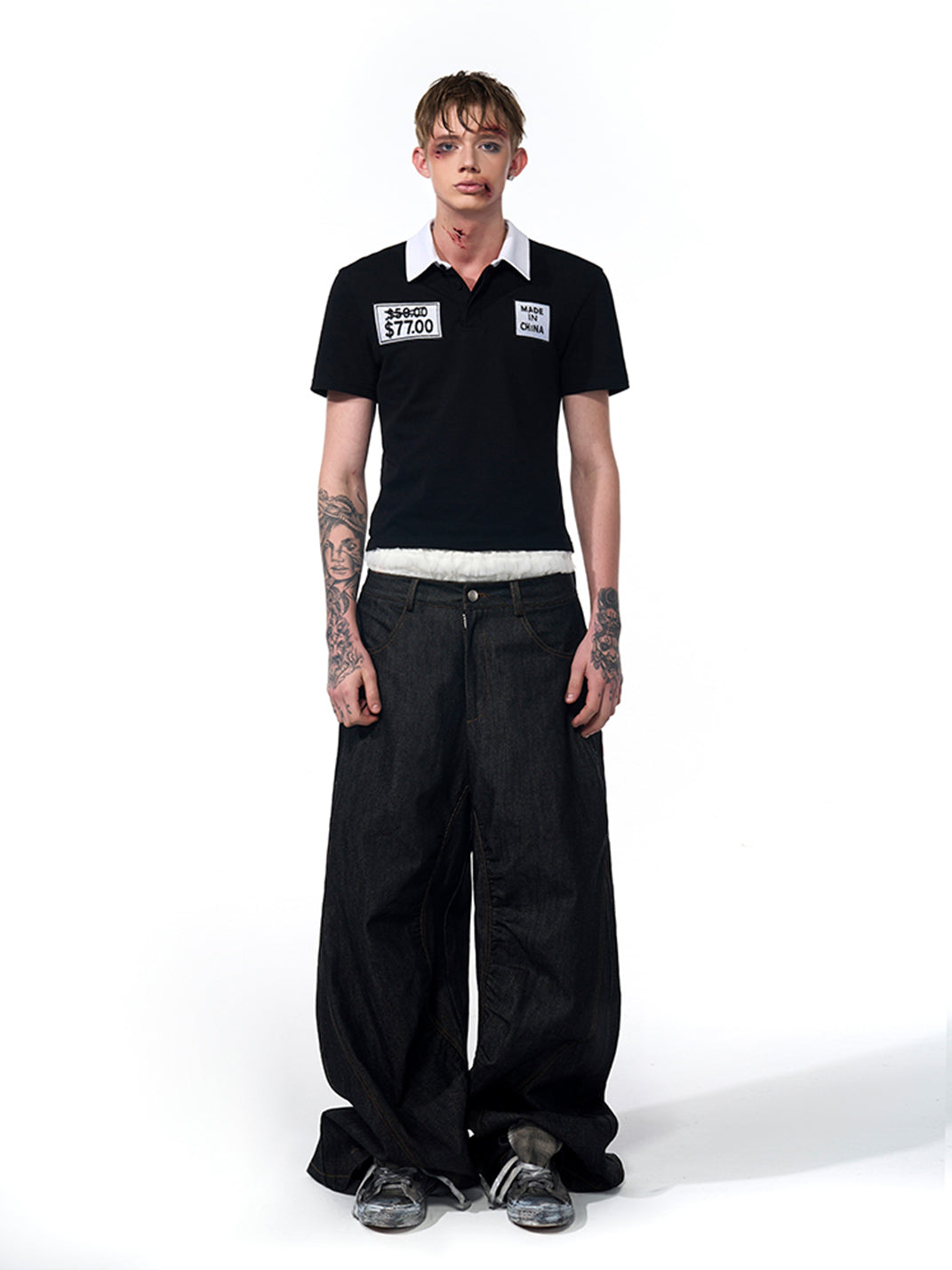 Fourth3ex | Embroidery Graphic Polo Shirt - PSYLOS 1, Fourth3ex | Embroidery Graphic Polo Shirt, Polo Shirt, Fourth3ex, PSYLOS 1