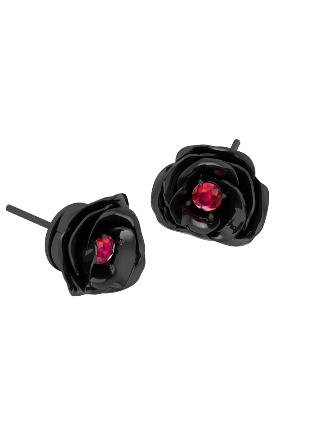 Losing Bargain丨Black Rose Stud Earrings - PSYLOS 1, Losing Bargain丨Black Rose Stud Earrings, Accessories, Losing Bargain, PSYLOS 1