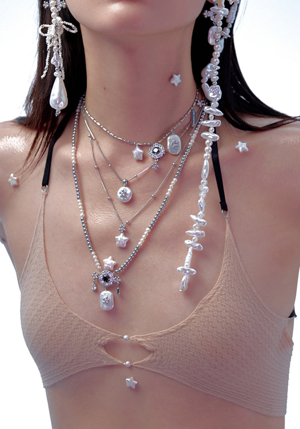 SUN HUNTER丨Baroque Pearl Star Necklace - PSYLOS 1, SUN HUNTER丨Baroque Pearl Star Necklace, Accessories, SUN HUNTER, PSYLOS 1