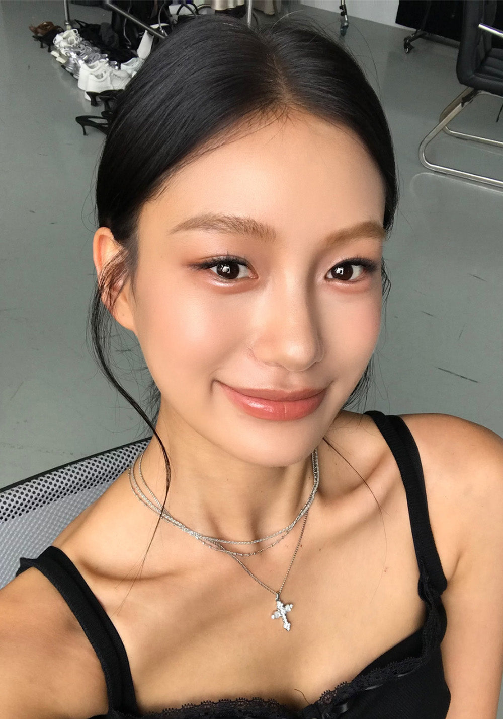 SUN HUNTER丨Triple-Layer Flower Cross Necklace - PSYLOS 1, SUN HUNTER丨Triple-Layer Flower Cross Necklace, Accessories, SUN HUNTER, PSYLOS 1