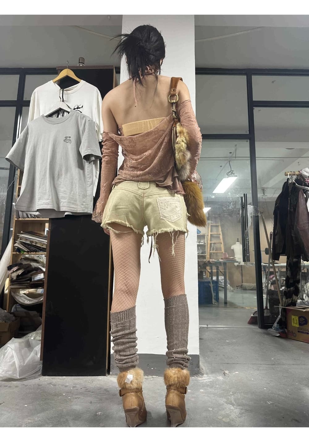 OPEN AESTHETIC丨Floral Leopard Low Shorts - PSYLOS 1, OPEN AESTHETIC丨Floral Leopard Low Shorts, Shorts, OPEN AESTHETIC, PSYLOS 1