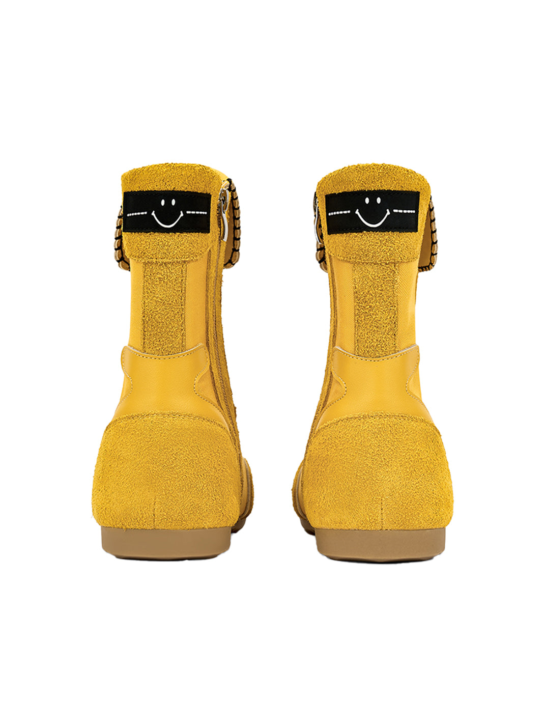 SMILEY | Boxing Mid Boots Chunky Platform-Yellow - PSYLOS 1, SMILEY | Boxing Mid Boots Chunky Platform-Yellow, Boots, SMILEY, PSYLOS 1