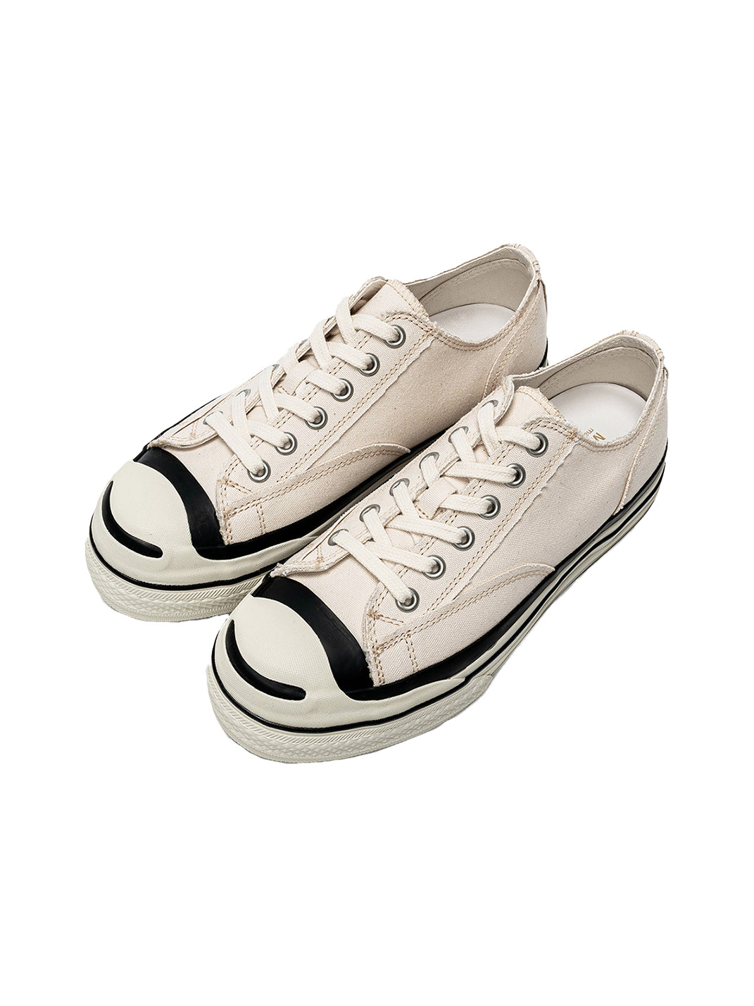 T/C MADE│016b Classic Jack Purcell Style Smiley-Toe Canvas Sneakers-White - PSYLOS 1, T/C MADE│016b Classic Jack Purcell Style Smiley-Toe Canvas Sneakers-White, Canvas Sneakers, T/C MADE, PSYLOS 1