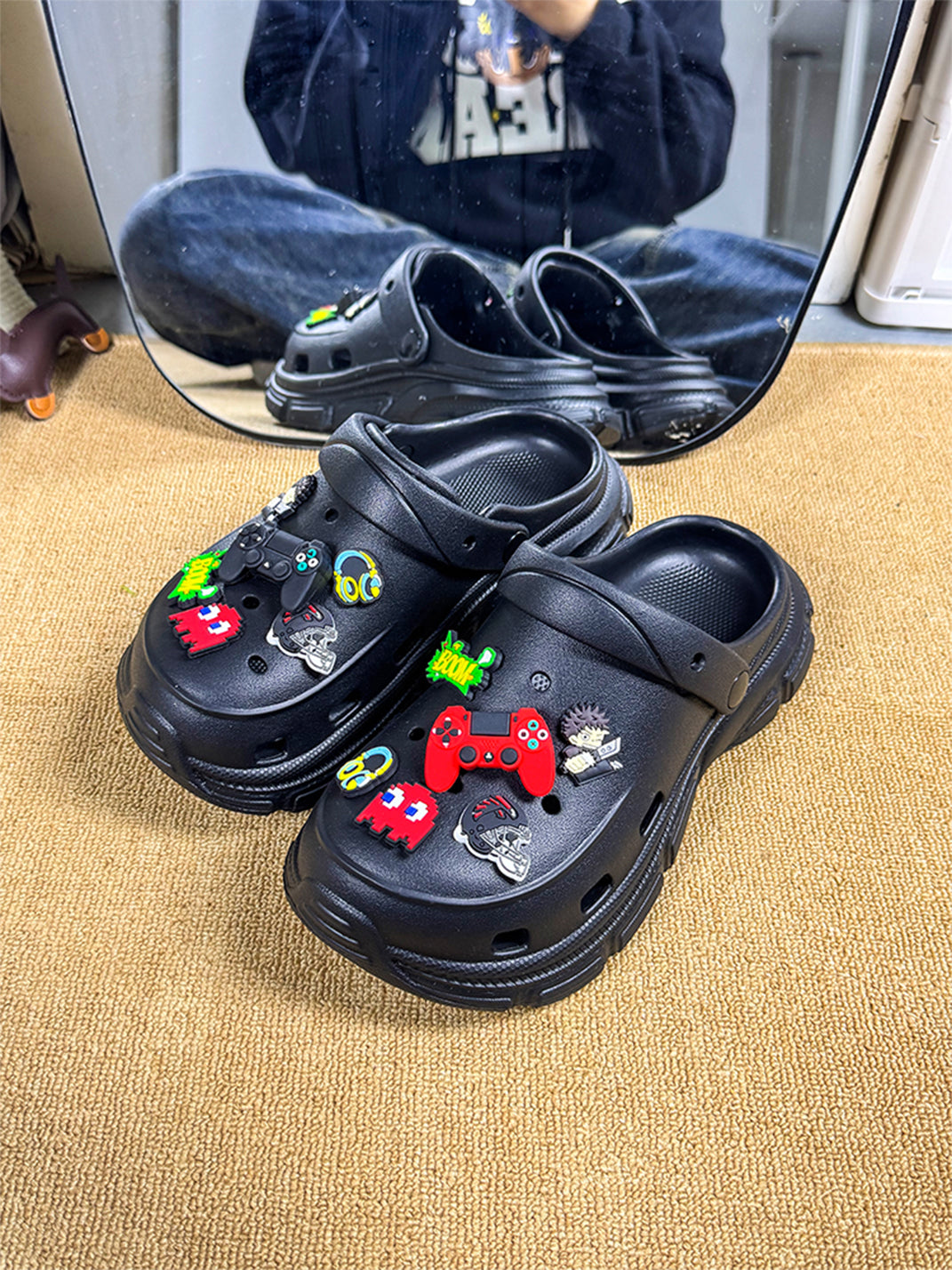 UNFAIR | Gamer EVA Covered-Toe Couple Clogs - PSYLOS 1, UNFAIR | Gamer EVA Covered-Toe Couple Clogs, Sandals, UNFAIR, PSYLOS 1