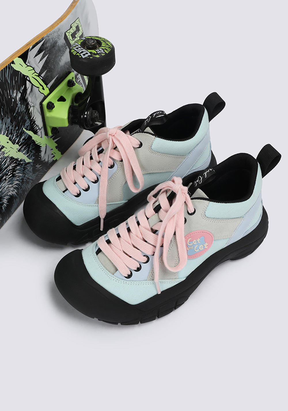 Cat and cat | Round Toe Chunky Sole Casual Sneakers - PSYLOS 1, Cat and cat | Round Toe Chunky Sole Casual Sneakers, Athleisure shoes, Cat and cat, PSYLOS 1