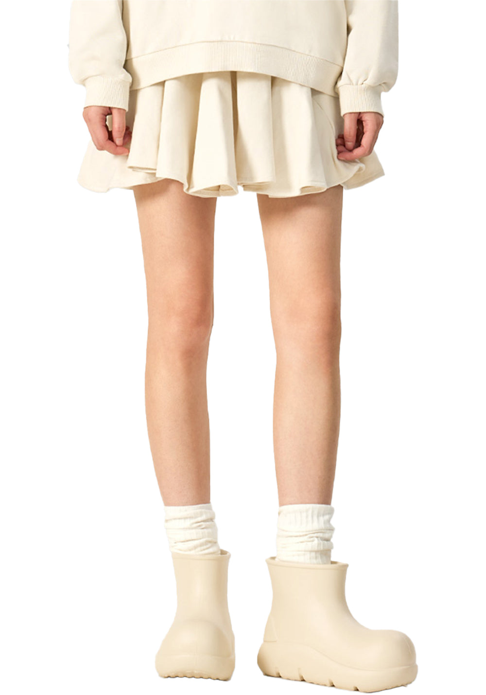 BEYS | Short Clown Boots - Chunky Rain Boots-Beige - PSYLOS 1, BEYS | Short Clown Boots - Chunky Rain Boots-Beige, Boots, BEYS, PSYLOS 1