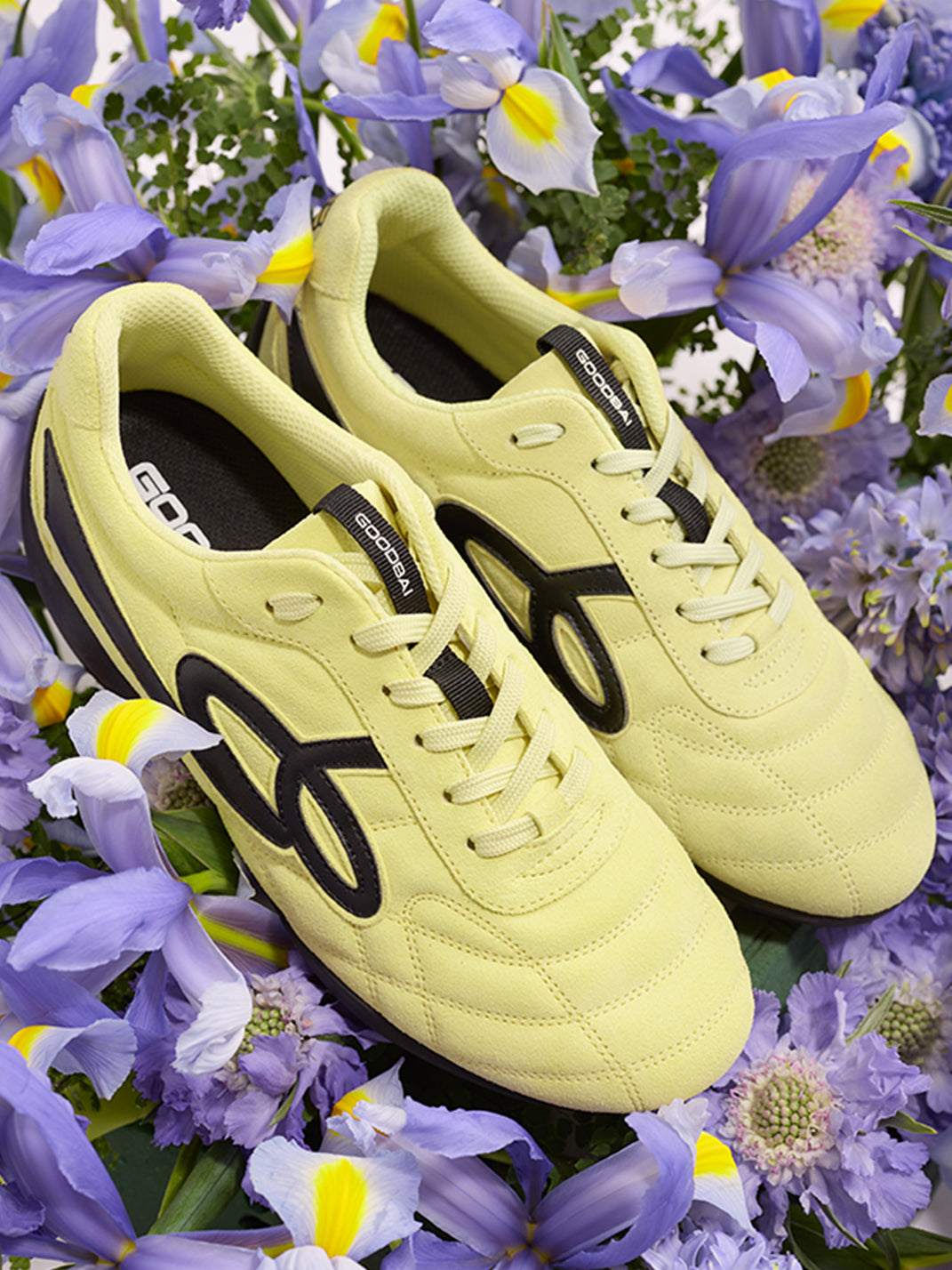 GOODBAI | Retro Velvet Soccer Football Flat Trainer-Yellow&Black - PSYLOS 1, GOODBAI | Retro Velvet Soccer Football Flat Trainer-Yellow&Black, Retro Trainers, GOODBAI, PSYLOS 1