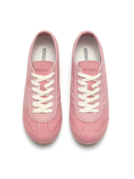 SENGUOGUO | "Street Racer" Retro Minimalist Trainer-Pink - PSYLOS 1, SENGUOGUO | "Street Racer" Retro Minimalist Trainer-Pink, Women's Shoes, SENGUOGUO, PSYLOS 1