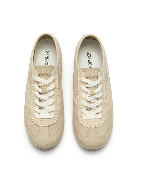 SENGUOGUO | "Street Racer" Retro Minimalist Trainer-Beige - PSYLOS 1, SENGUOGUO | "Street Racer" Retro Minimalist Trainer-Beige, Unisex Shoes, SENGUOGUO, PSYLOS 1