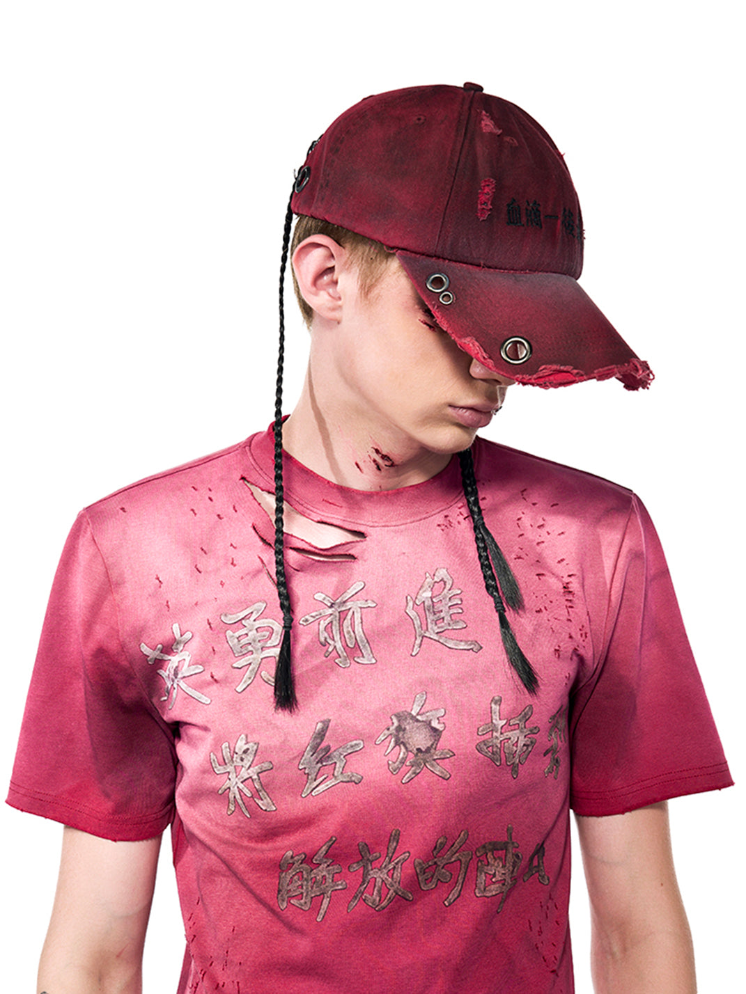 Fourth3ex | Braided Pink Baseball Cap - PSYLOS 1, Fourth3ex | Braided Pink Baseball Cap, Hat, Fourth3ex, PSYLOS 1