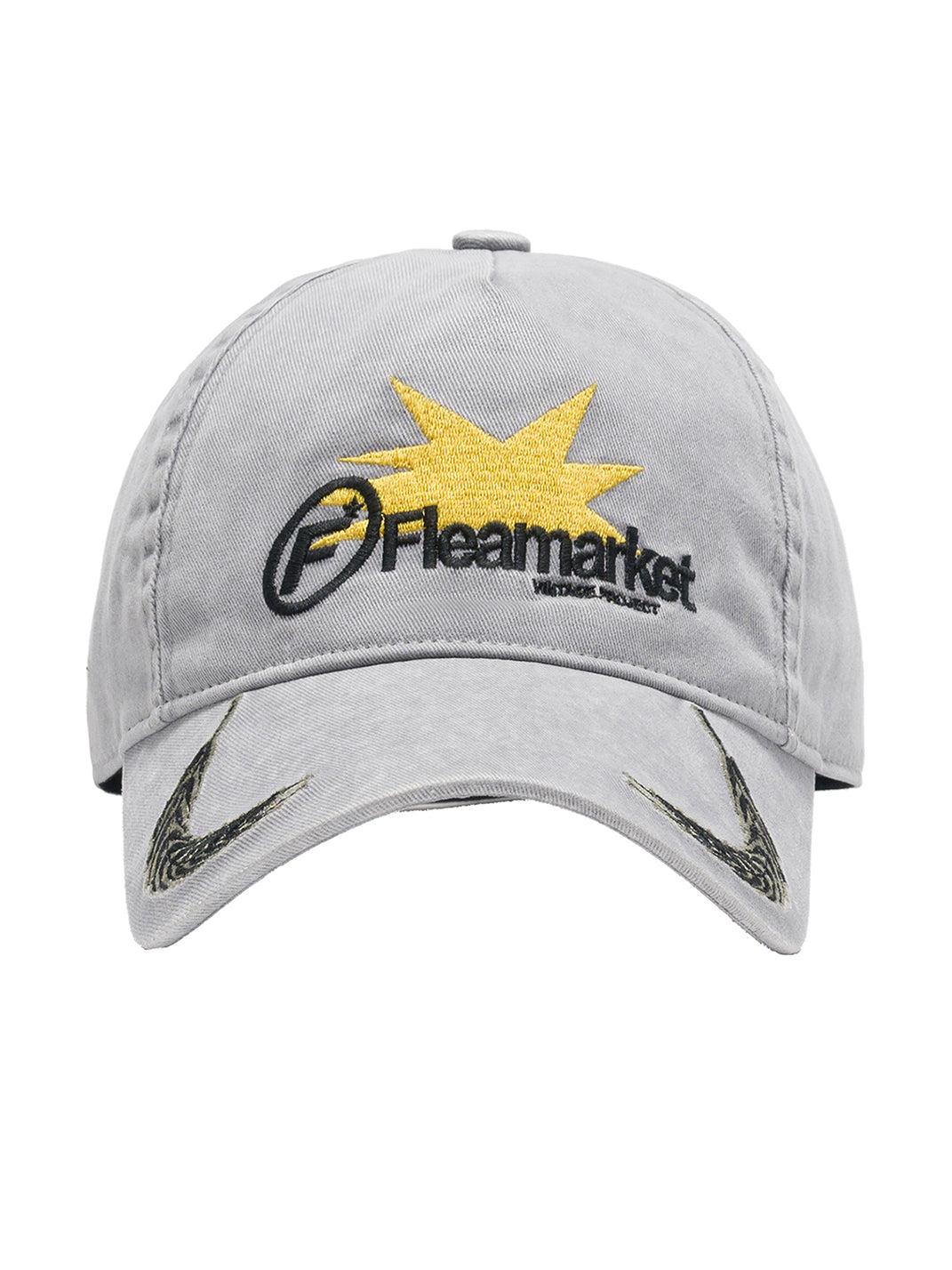 FLEAMARKET | Wheat Stalk Curved Brim Cap-Grey - PSYLOS 1, FLEAMARKET | Wheat Stalk Curved Brim Cap-Grey, Hats, FLEAMARKET, PSYLOS 1