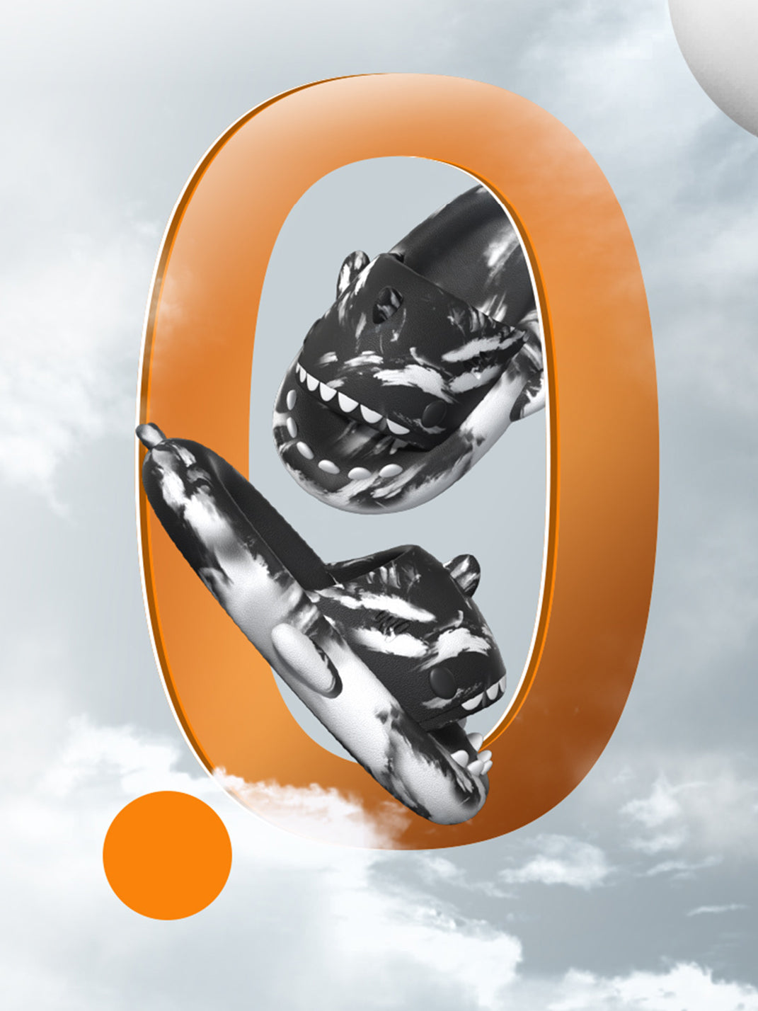 Chedoir | Smudge Dye Shark Anti-Slip Slides - PSYLOS 1, Chedoir | Smudge Dye Shark Anti-Slip Slides, Slippers, Chedoir, PSYLOS 1