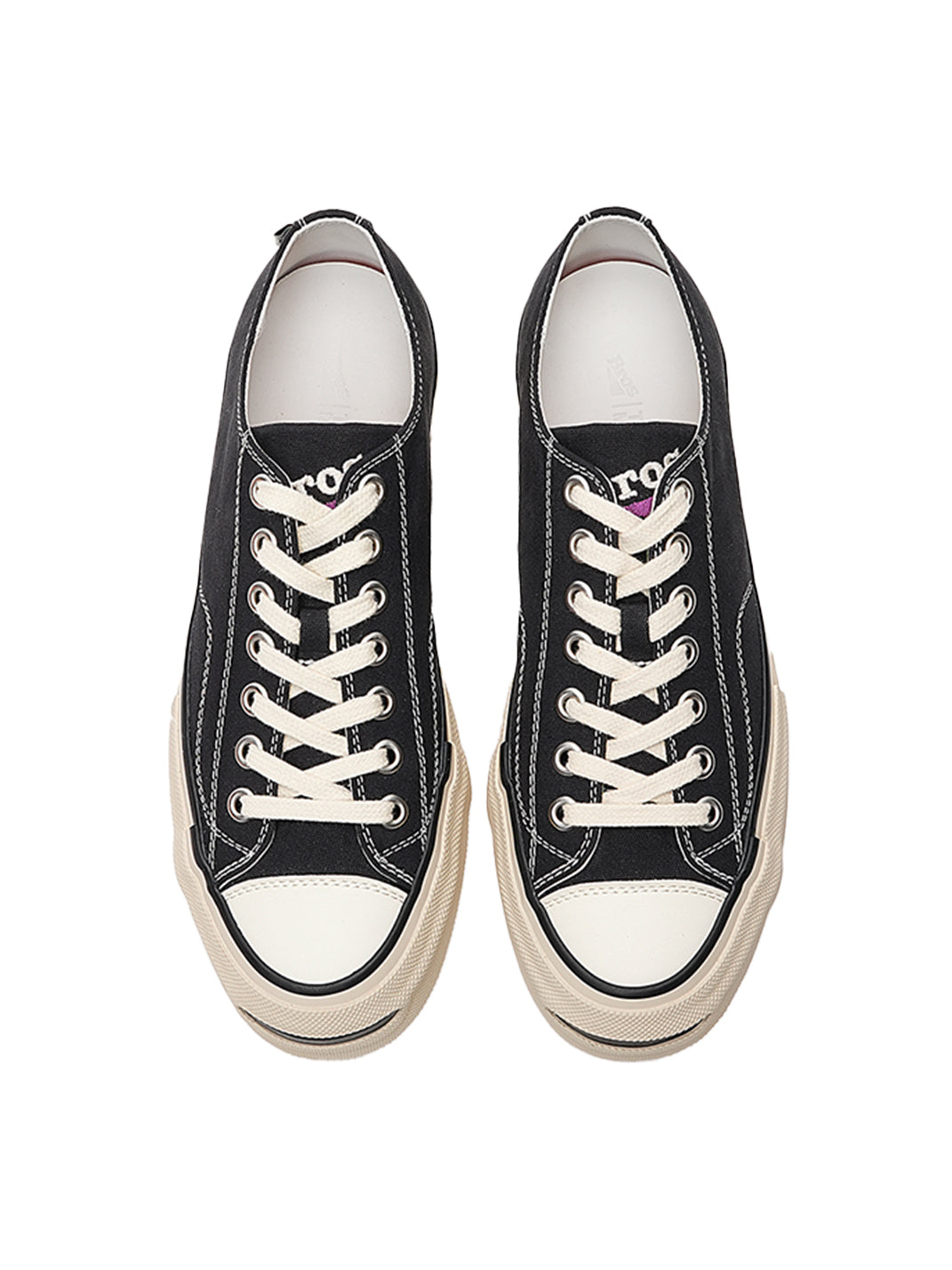 T/C Made x Broshood Co-Branded Smiling Toe Vulcanized Canvas Shoes-Black - PSYLOS 1, T/C Made x Broshood Co-Branded Smiling Toe Vulcanized Canvas Shoes-Black, Canvas Sneakers, T/C MADE, PSYLOS 1