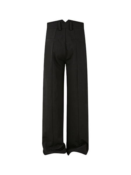 KREATE | Slash Opening Floral Lining Straight Leg Pants - PSYLOS 1, KREATE | Slash Opening Floral Lining Straight Leg Pants, Bottoms, KREATE, PSYLOS 1
