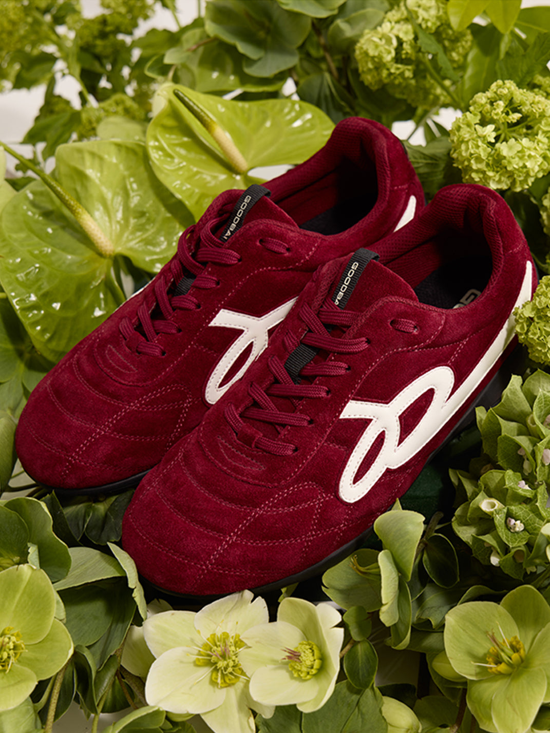 GOODBAI | Retro Velvet Soccer Football Flat Trainer-Red - PSYLOS 1, GOODBAI | Retro Velvet Soccer Football Flat Trainer-Red, Retro Trainers, GOODBAI, PSYLOS 1