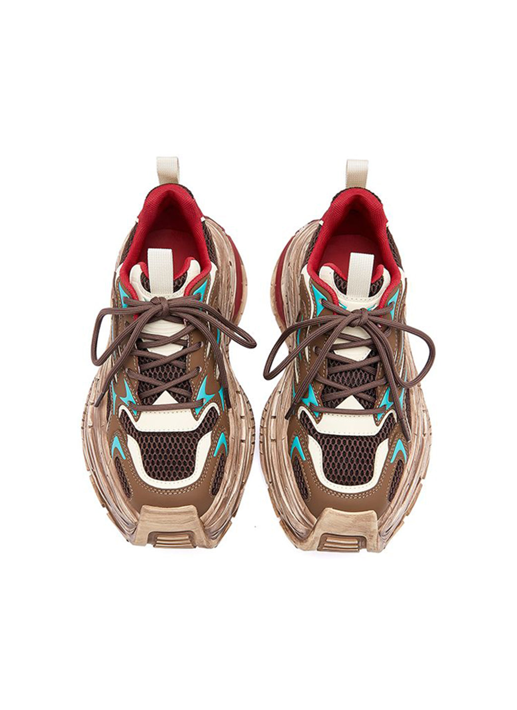 M88M丨Chunky Retro Dad Sneakers Mesh Running Shoes-Brown - PSYLOS 1, M88M丨Chunky Retro Dad Sneakers Mesh Running Shoes-Brown, Chunky Sneakers, M88M, PSYLOS 1