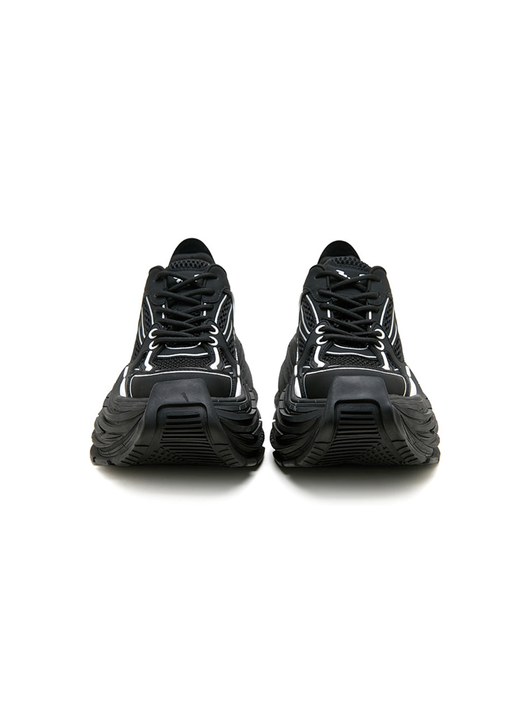 M88M丨Distressed Dad Sneakers Couple Retro Shoes-Black - PSYLOS 1, M88M丨Distressed Dad Sneakers Couple Retro Shoes-Black, Chunky Sneakers, M88M, PSYLOS 1