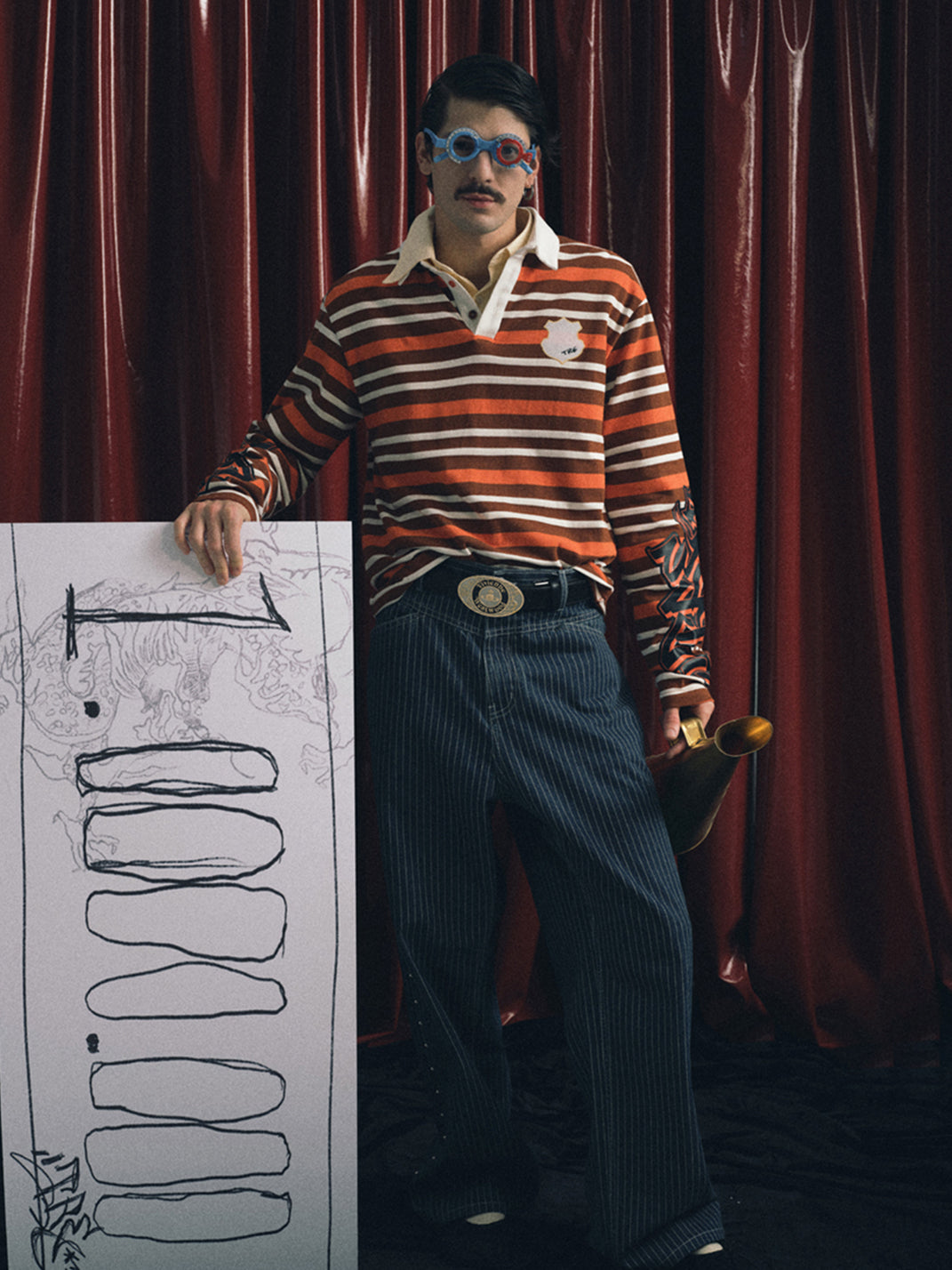 TREclub | Color Block Stripe Long Sleeve - PSYLOS 1, TREclub | Color Block Stripe Long Sleeve, Men's Wear, TREclub, PSYLOS 1