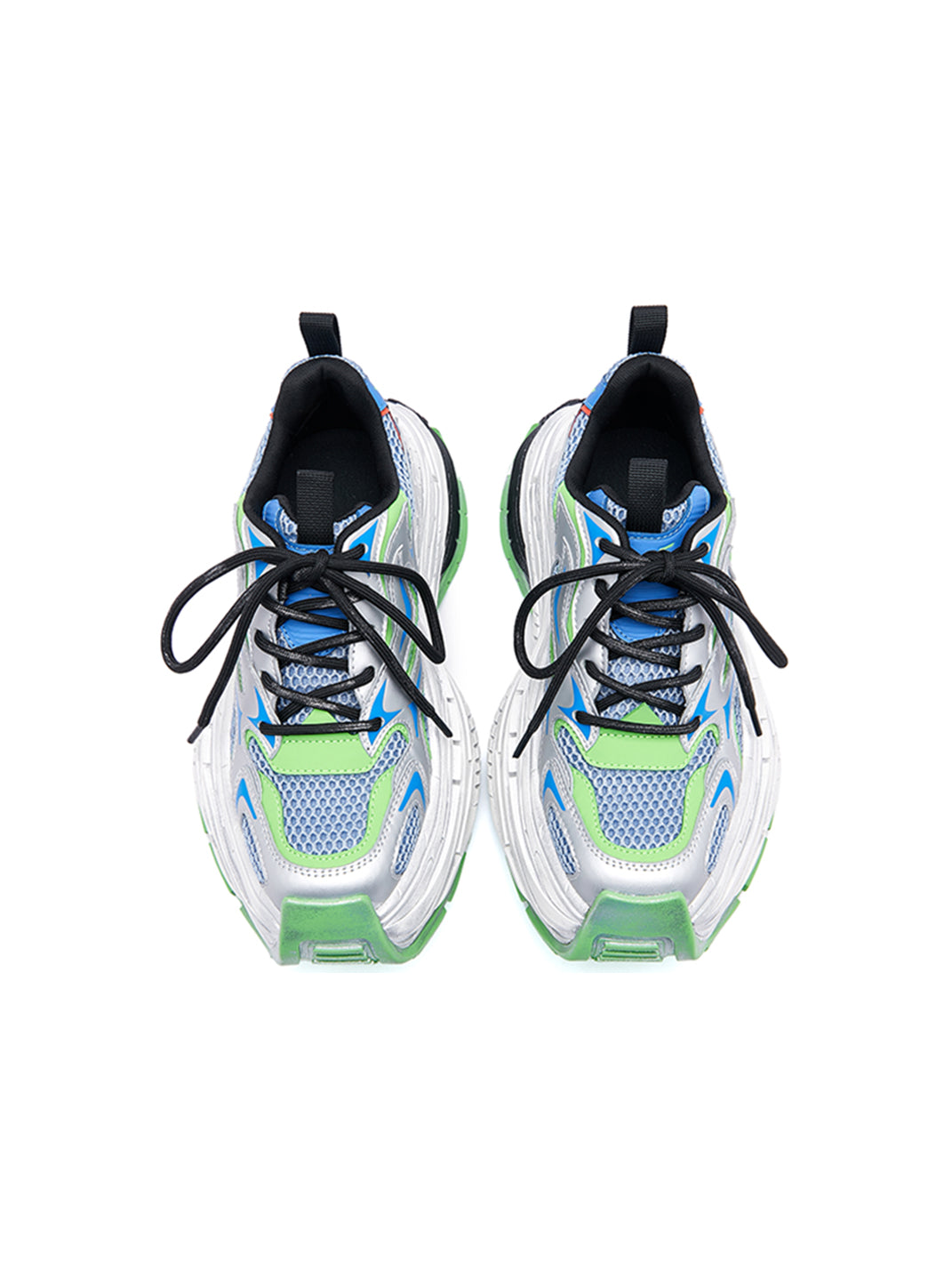 M88M丨Chunky Retro Dad Sneakers Mesh Running Shoes-Silver Green - PSYLOS 1, M88M丨Chunky Retro Dad Sneakers Mesh Running Shoes-Silver Green, Chunky Sneakers, M88M, PSYLOS 1