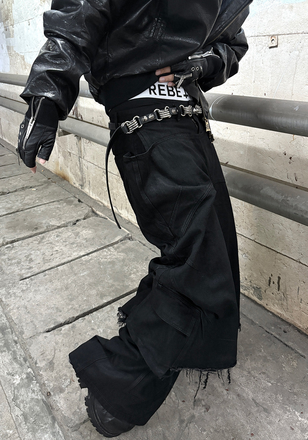 REBEL WAVE丨 "O" Shield Waxed Cargo Pants - PSYLOS 1, REBEL WAVE丨 "O" Shield Waxed Cargo Pants, Pants, REBEL WAVE•JAPAN, PSYLOS 1