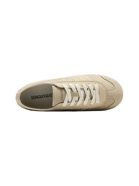 SENGUOGUO | "Street Racer" Retro Minimalist Trainer-Beige - PSYLOS 1, SENGUOGUO | "Street Racer" Retro Minimalist Trainer-Beige, Unisex Shoes, SENGUOGUO, PSYLOS 1