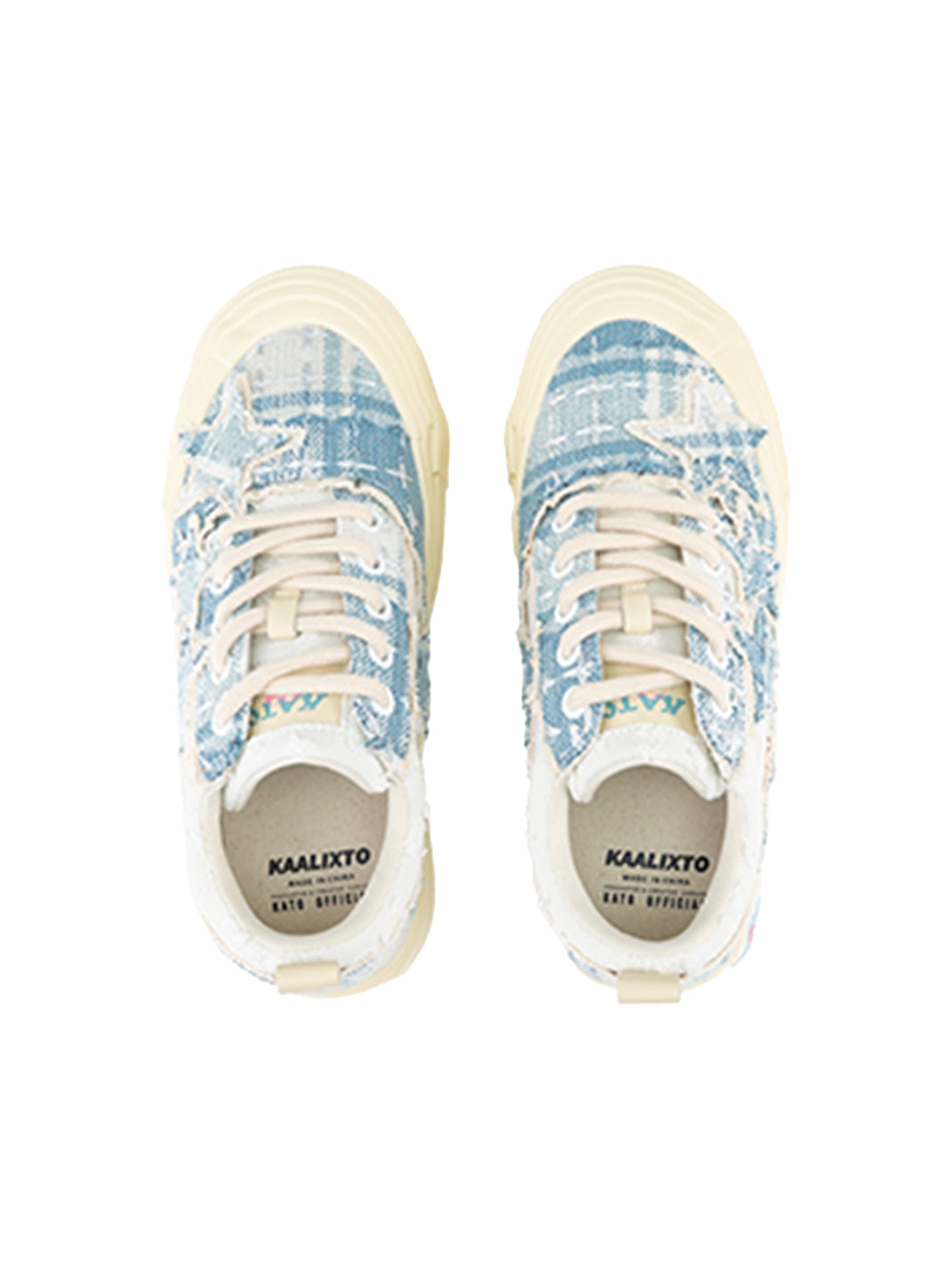 KAALIXTO | Star Pattern Low Top Canvas Sneakers-Blue - PSYLOS 1, KAALIXTO | Star Pattern Low Top Canvas Sneakers-Blue, Chunky Sneakers, KAALIXTO•JAPAN, PSYLOS 1