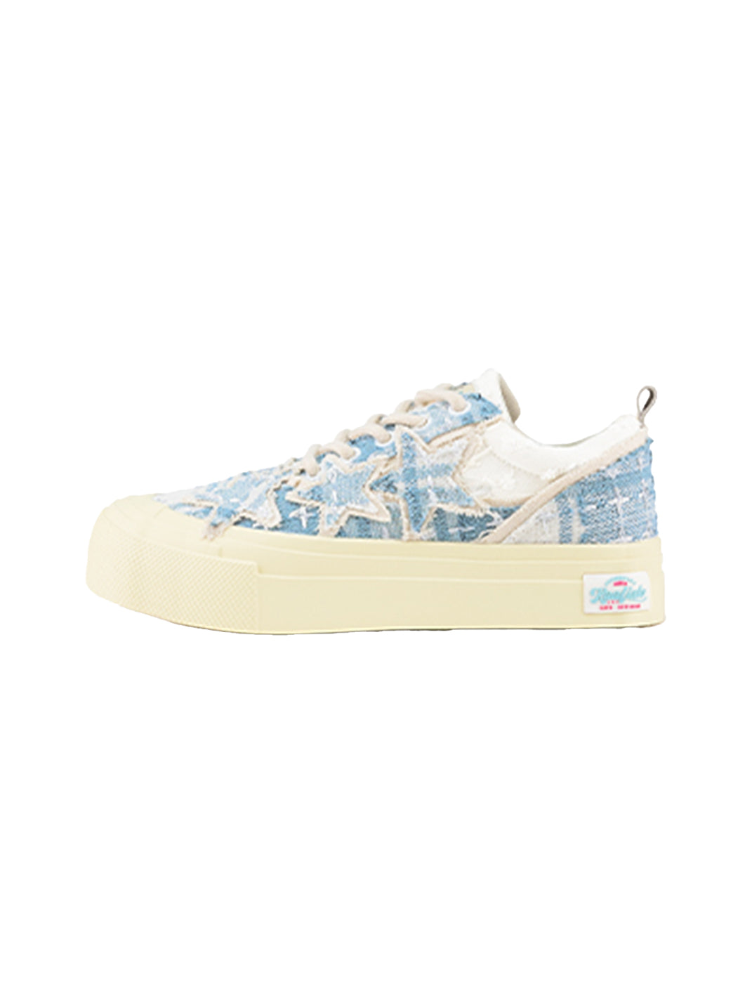 KAALIXTO | Star Pattern Low Top Canvas Sneakers-Blue - PSYLOS 1, KAALIXTO | Star Pattern Low Top Canvas Sneakers-Blue, Chunky Sneakers, KAALIXTO•JAPAN, PSYLOS 1