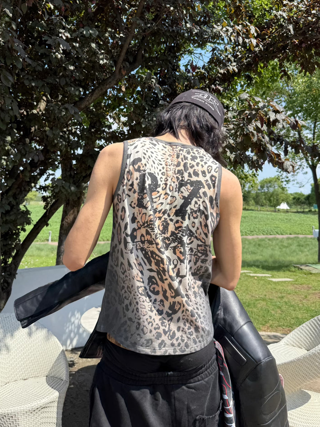 REGEN ZONE | Leopard Gradient Stretch Commute Tank - PSYLOS 1, REGEN ZONE | Leopard Gradient Stretch Commute Tank, Tank Top, REGEN ZONE•JAPAN, PSYLOS 1