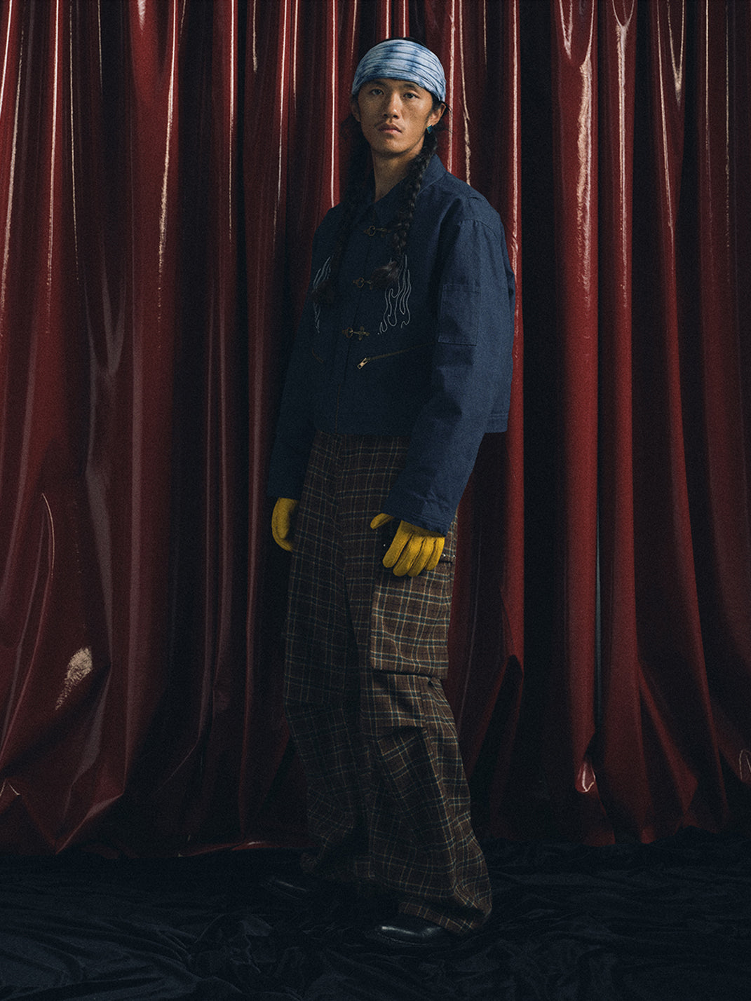 TREclub | Earth Tone Plaid Straight Leg Cargo Pants - PSYLOS 1, TREclub | Earth Tone Plaid Straight Leg Cargo Pants, Men's Wear, TREclub, PSYLOS 1