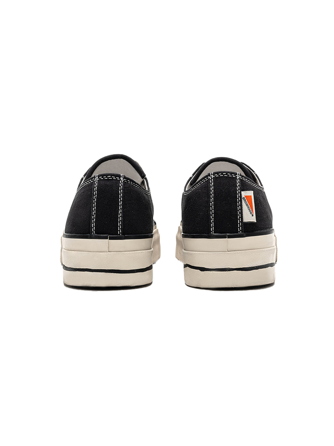 T/C Made x Broshood Co-Branded Smiling Toe Vulcanized Canvas Shoes-Black - PSYLOS 1, T/C Made x Broshood Co-Branded Smiling Toe Vulcanized Canvas Shoes-Black, Canvas Sneakers, T/C MADE, PSYLOS 1