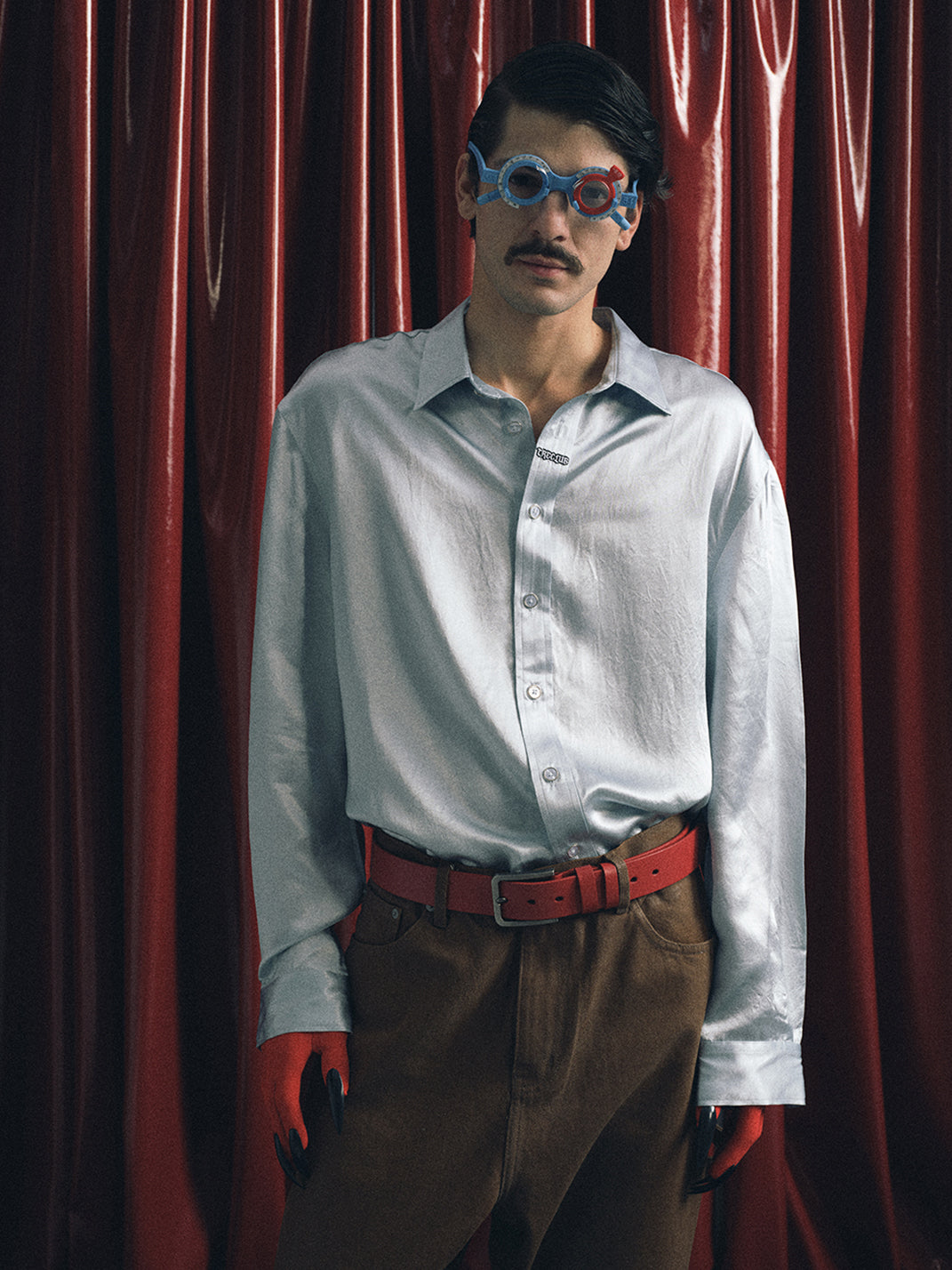 TREclub | Silky Long Sleeve Shirt With Handsew Logo - PSYLOS 1, TREclub | Silky Long Sleeve Shirt With Handsew Logo, Men's Wear, TREclub, PSYLOS 1