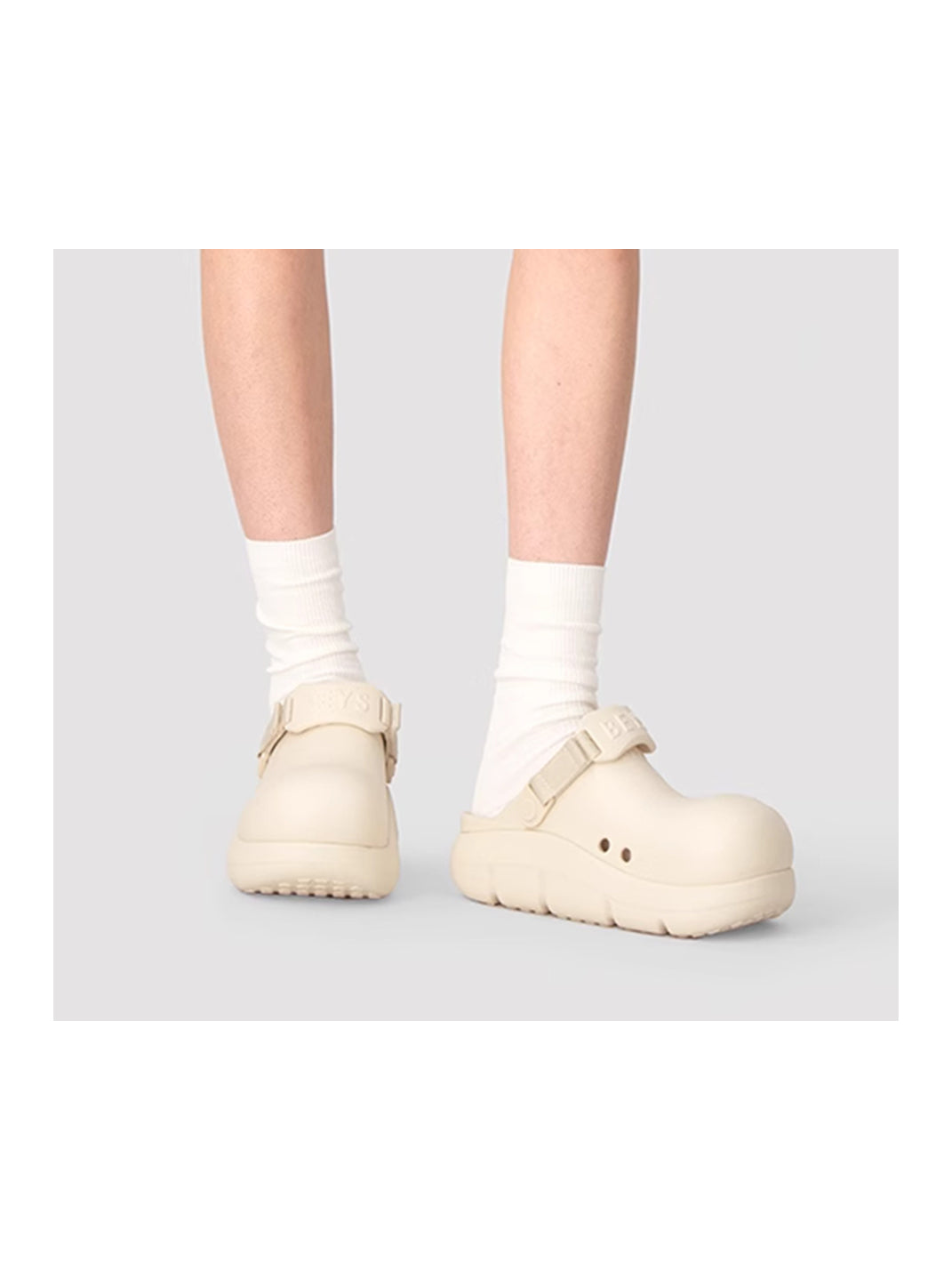 BEYS | Chunky Sole Summer Clog Sandals with Cut-Out Design-Beige - PSYLOS 1, BEYS | Chunky Sole Summer Clog Sandals with Cut-Out Design-Beige, Sandals, BEYS, PSYLOS 1