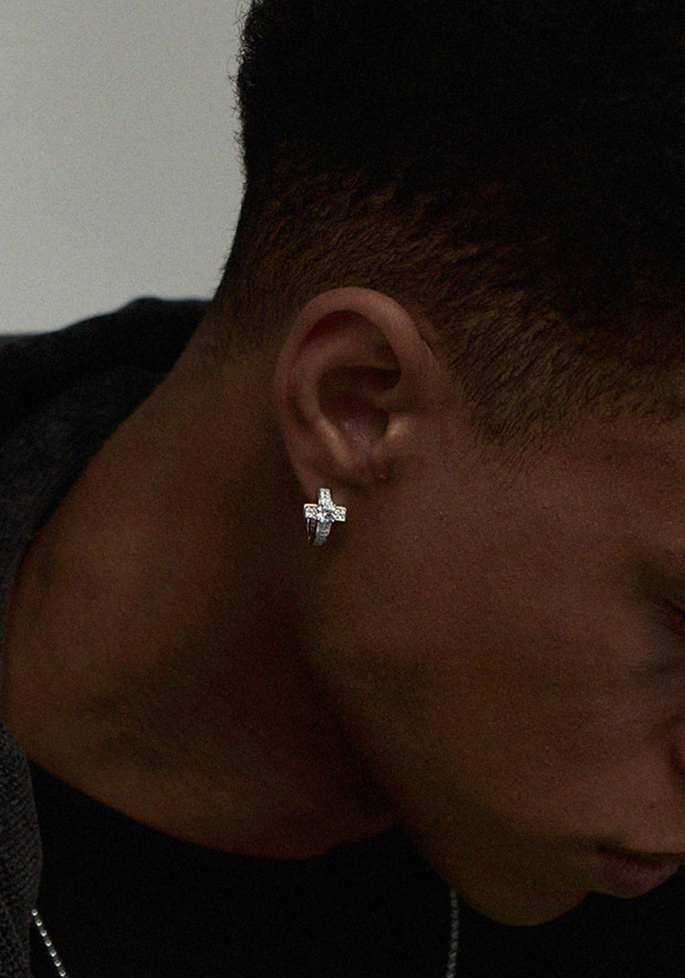 LUXTA丨Diamond Cross Silver Earrings - PSYLOS 1, LUXTA丨Diamond Cross Silver Earrings, Accessories, LUXTA, PSYLOS 1