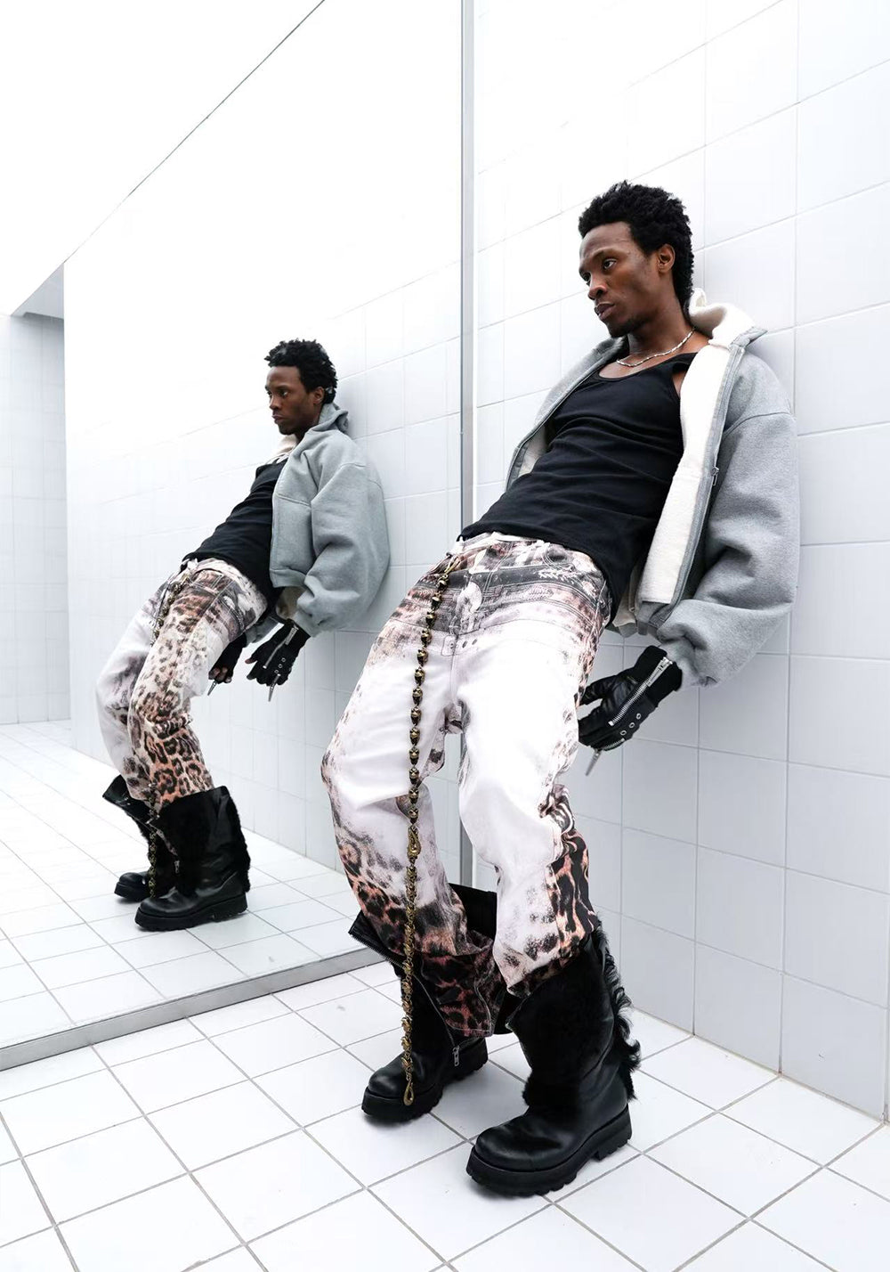 REGEN ZONE丨Distressed Goat Skull Chain - Punk Pants Accessory - PSYLOS 1, REGEN ZONE丨Distressed Goat Skull Chain - Punk Pants Accessory, Accessories, REGEN ZONE•JAPAN, PSYLOS 1