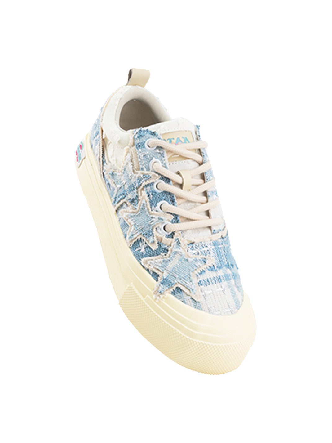 KAALIXTO | Star Pattern Low Top Canvas Sneakers-Blue - PSYLOS 1, KAALIXTO | Star Pattern Low Top Canvas Sneakers-Blue, Chunky Sneakers, KAALIXTO•JAPAN, PSYLOS 1