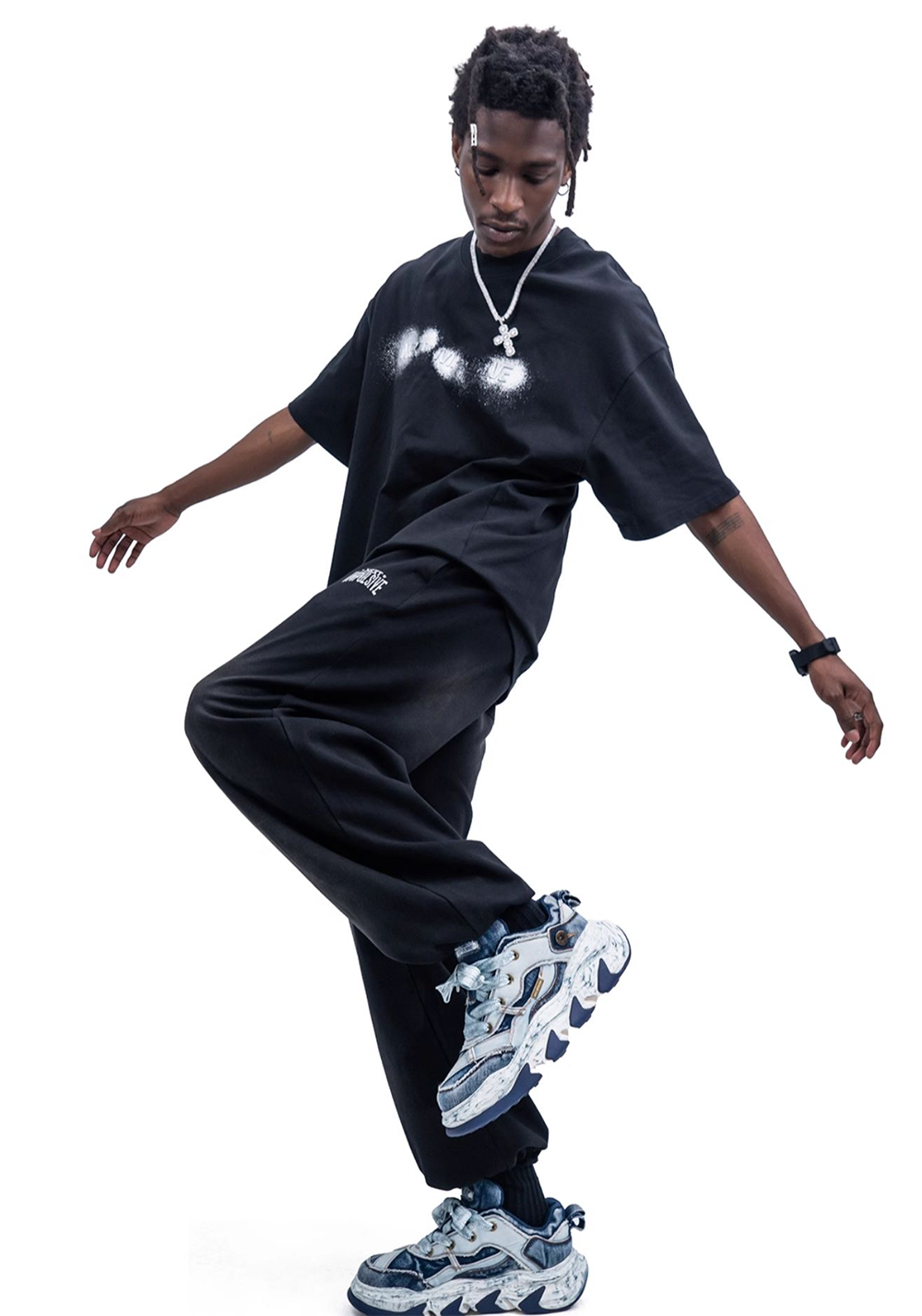 NEXT IMPULSIVE丨Reorganized Denim Series-Blue - PSYLOS 1, NEXT IMPULSIVE丨Reorganized Denim Series-Blue, Chunky Sneakers, NEXT IMPULSIVE•JAPAN, PSYLOS 1