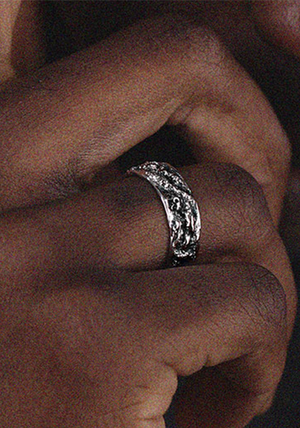 LUXTA丨Black Ice Silver Adjustable Ring - PSYLOS 1, LUXTA丨Black Ice Silver Adjustable Ring, Accessories, LUXTA, PSYLOS 1