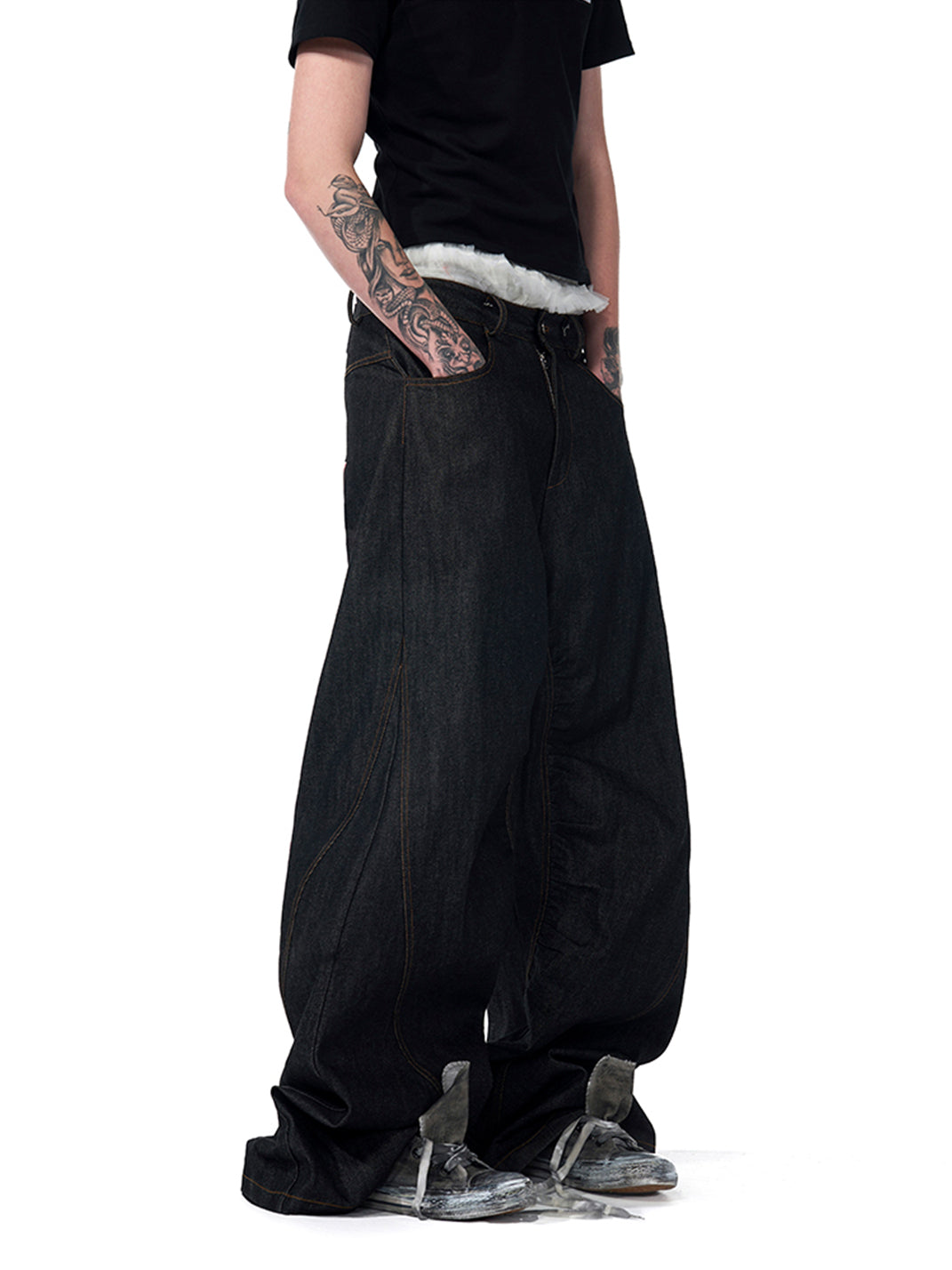 Fourth3ex | Color-Changing Embroidered Jeans - PSYLOS 1, Fourth3ex | Color-Changing Embroidered Jeans, Jeans, Fourth3ex, PSYLOS 1