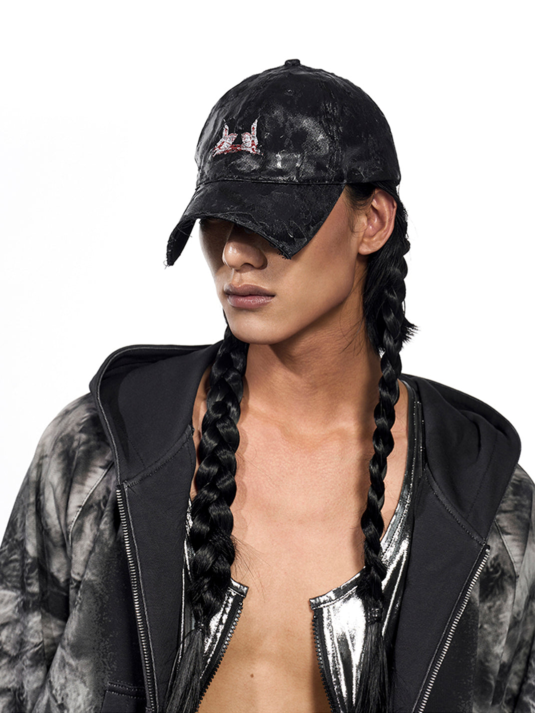 Fourth3ex | Waxed Print Short Baseball Cap - PSYLOS 1, Fourth3ex | Waxed Print Short Baseball Cap, Hat, Fourth3ex, PSYLOS 1