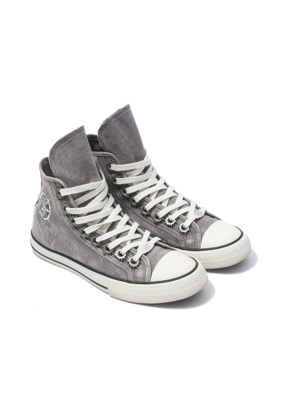 Roman Catcher | Distressed High Top Canvas Shoes-Gray - PSYLOS 1, Roman Catcher | Distressed High Top Canvas Shoes-Gray, Canvas Sneakers, Roman Catcher, PSYLOS 1