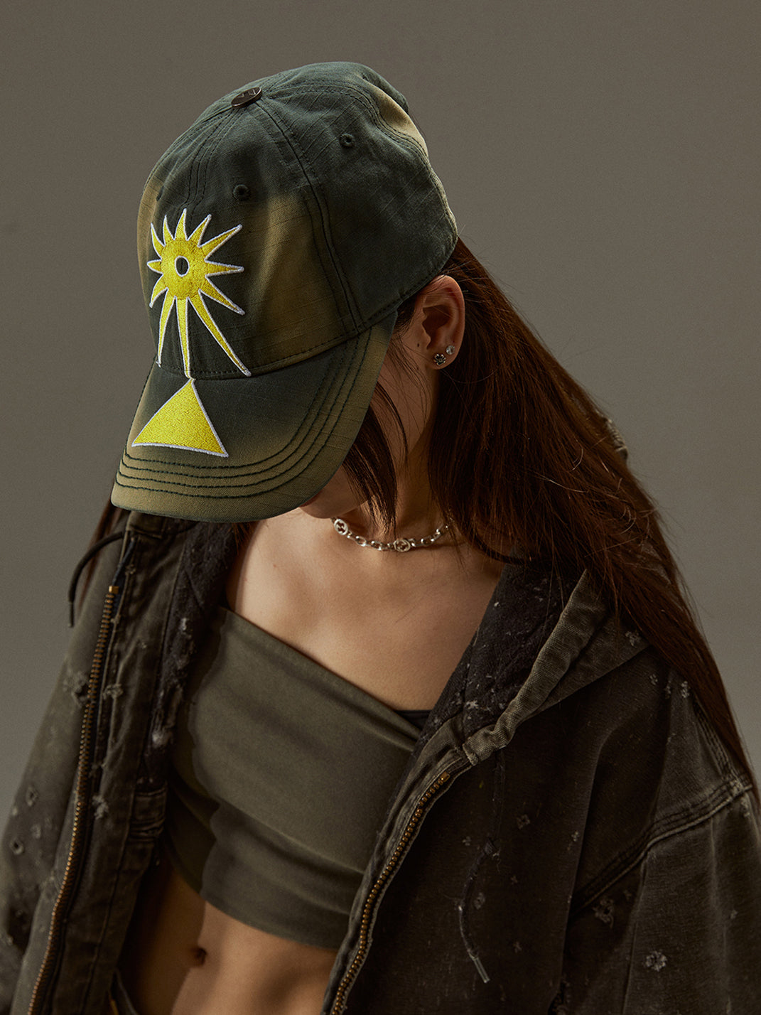 FLEAMARKET | Totem Heavy Washed Curve Brim Cap-Denim Blue - PSYLOS 1, FLEAMARKET | Totem Heavy Washed Curve Brim Cap-Denim Blue, Hats, FLEAMARKET, PSYLOS 1